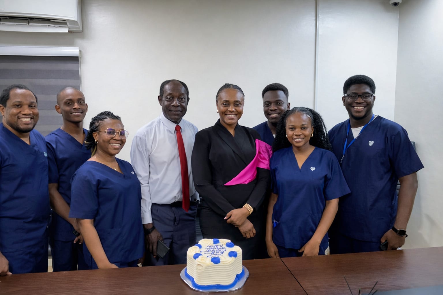 FCC Healthcare staff celebrating a birthday
